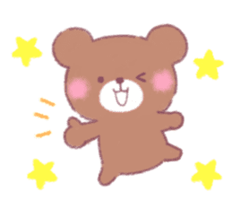 honobono rabbit and bear sticker #11278601