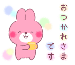 honobono rabbit and bear sticker #11278609