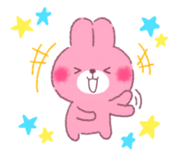 honobono rabbit and bear sticker #11278617