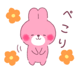 honobono rabbit and bear sticker #11278619