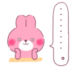 honobono rabbit and bear sticker #11278620