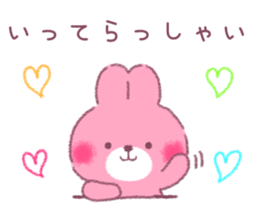 honobono rabbit and bear sticker #11278625