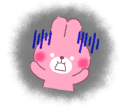 honobono rabbit and bear sticker #11278634