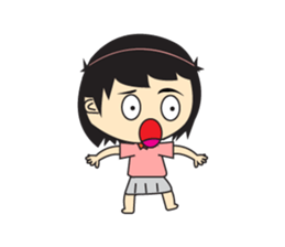 Playful Cute Girl sticker #11278884