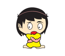 Playful Cute Girl sticker #11278886