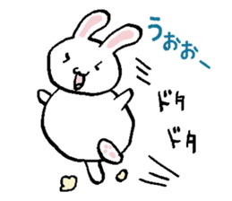 Fat rabbit like a ball sticker #11279056