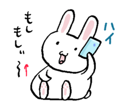 Fat rabbit like a ball sticker #11279069