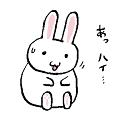 Fat rabbit like a ball sticker #11279076
