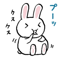 Fat rabbit like a ball sticker #11279078