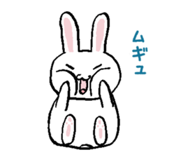 Fat rabbit like a ball sticker #11279086