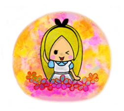 Alice in the country of glass sticker #11279638