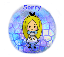 Alice in the country of glass sticker #11279640