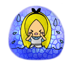 Alice in the country of glass sticker #11279641