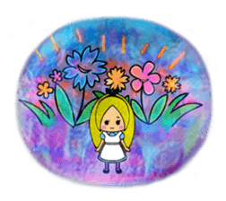 Alice in the country of glass sticker #11279651