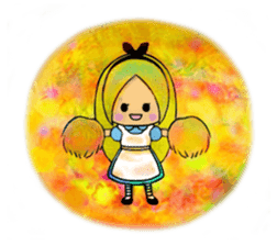 Alice in the country of glass sticker #11279652