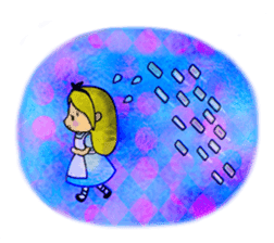 Alice in the country of glass sticker #11279658