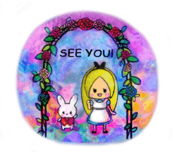 Alice in the country of glass sticker #11279662