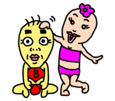 BG-Sanmao-Lovers sticker #11279991