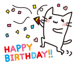 Housewife of white cat sticker #11280183