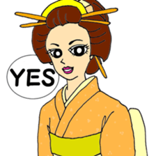 KIMONO ~Japanese girl ~ sticker #11280482
