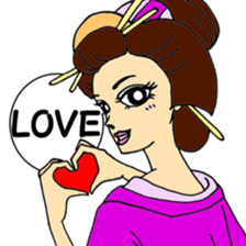 KIMONO ~Japanese girl ~ sticker #11280506