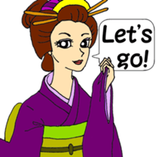 KIMONO ~Japanese girl ~ sticker #11280507