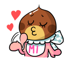 Baby named Mi sticker #11280884