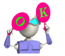 Funny Robot "Man" _ Versions.2 sticker #11281394