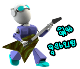 Funny Robot "Man" _ Versions.2 sticker #11281399