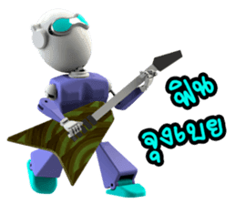 Funny Robot "Man" _ Versions.2 sticker #11281399