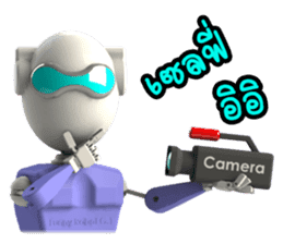 Funny Robot "Man" _ Versions.2 sticker #11281403