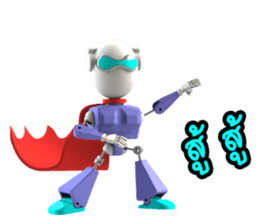 Funny Robot "Man" _ Versions.2 sticker #11281411