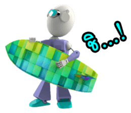 Funny Robot "Man" _ Versions.2 sticker #11281414