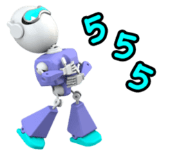 Funny Robot "Man" _ Versions.2 sticker #11281416