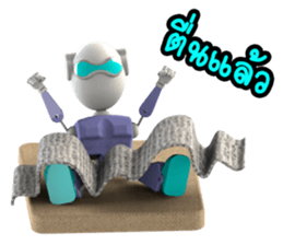 Funny Robot "Man" _ Versions.2 sticker #11281417