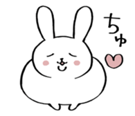 fat rabbit chan sticker #11281533