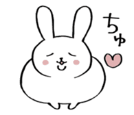 fat rabbit chan sticker #11281533