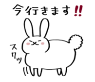fat rabbit chan sticker #11281541