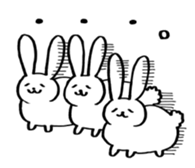 fat rabbit chan sticker #11281549