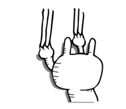 Fun! bear and rabbit (standard) sticker #11281679