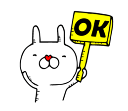 Fun! bear and rabbit (standard) sticker #11281684