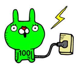 Fun! bear and rabbit (standard) sticker #11281697