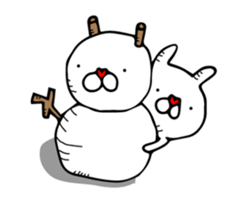 Fun! bear and rabbit (standard) sticker #11281698