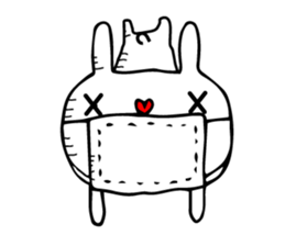 Fun! bear and rabbit (standard) sticker #11281706