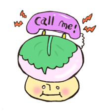 Mr. Japanese confection mushroom sticker #11281727