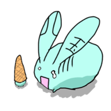 shikoku rabbit sticker #11282036