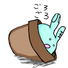 shikoku rabbit sticker #11282040