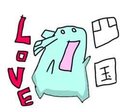 shikoku rabbit sticker #11282057