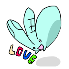 shikoku rabbit sticker #11282064