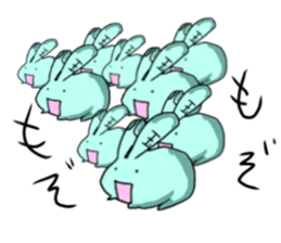 shikoku rabbit sticker #11282065